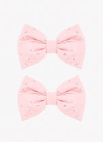 Presilha Laço Tricoline Duas Unidades Rosa Baby