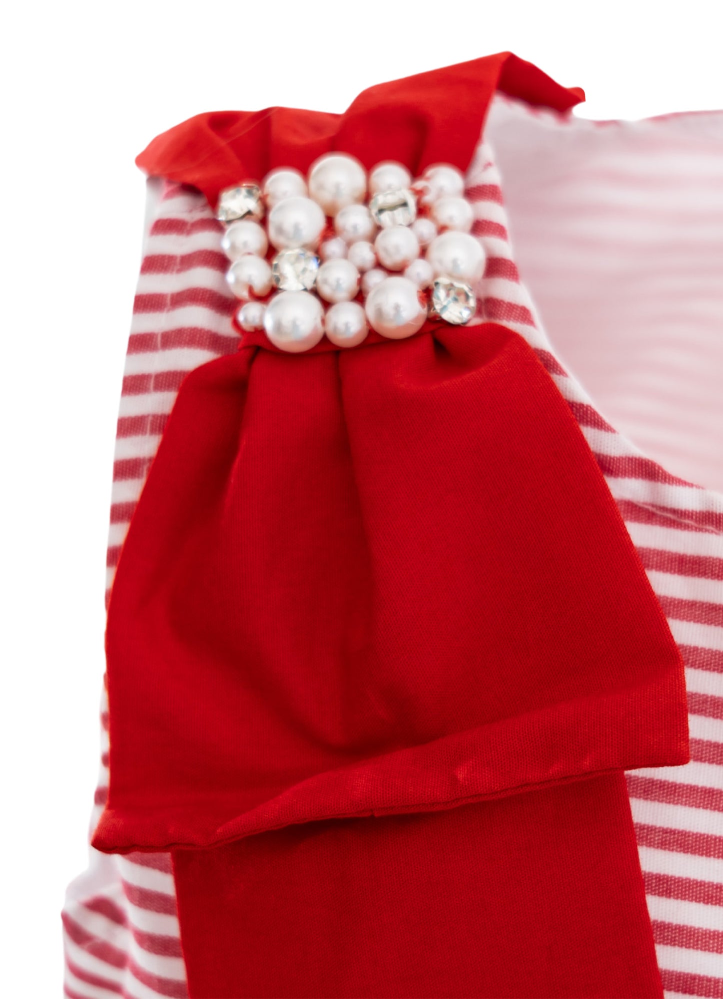 Vestido Algodão Listrado Maxi Laço Natal