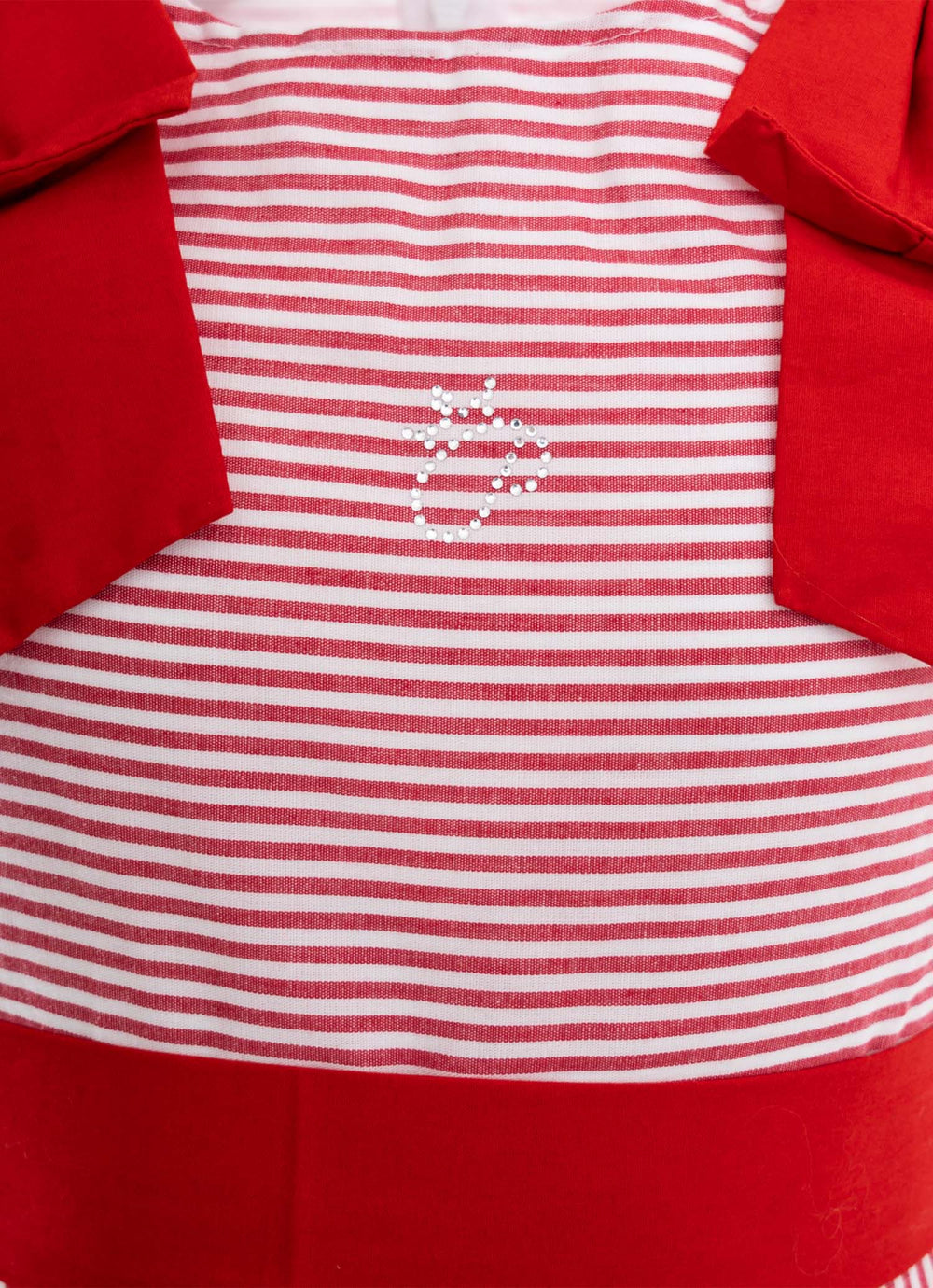 Vestido Algodão Listrado Maxi Laço Natal