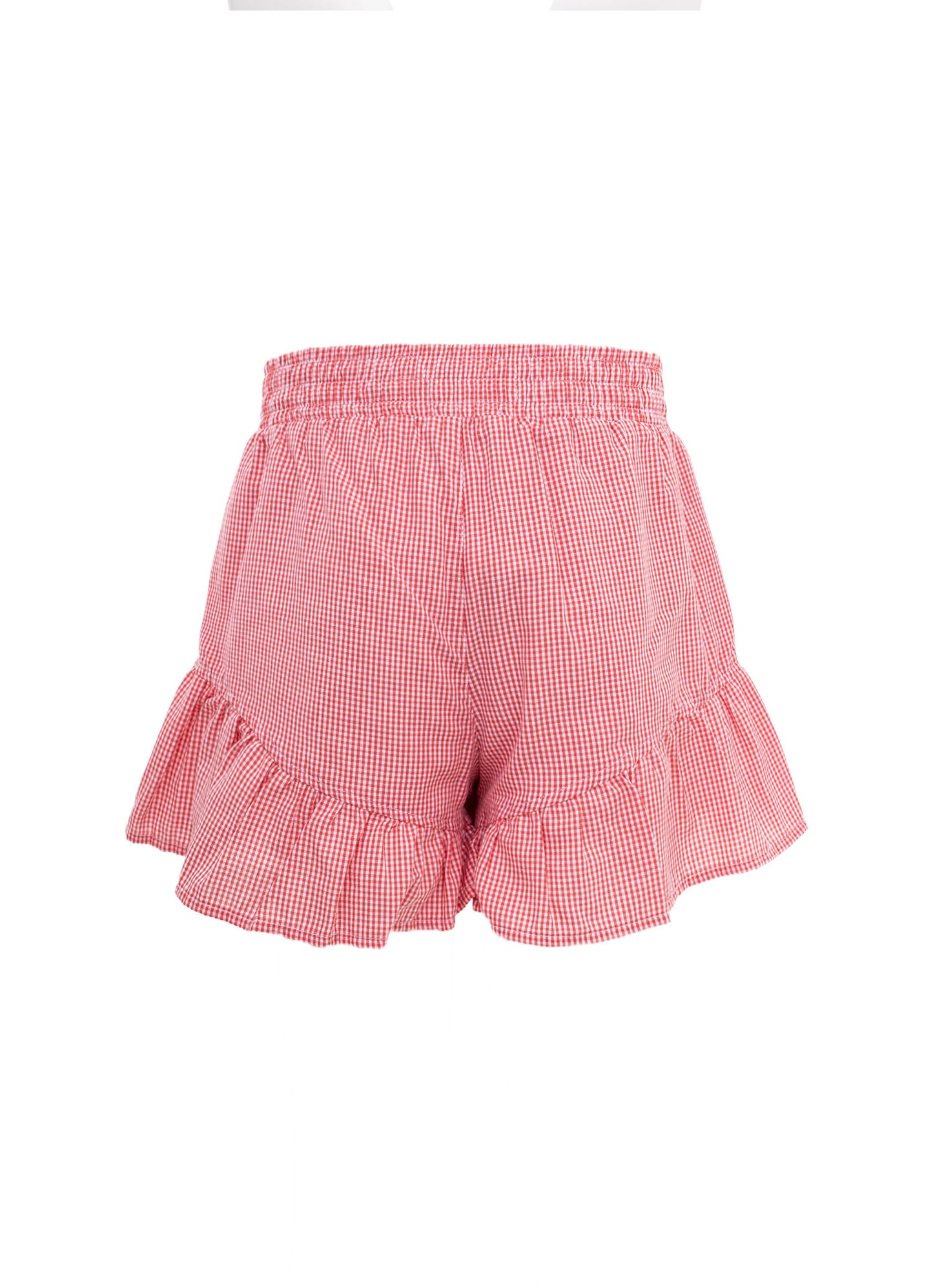 Short Algodão Xadrez Cereja Resort