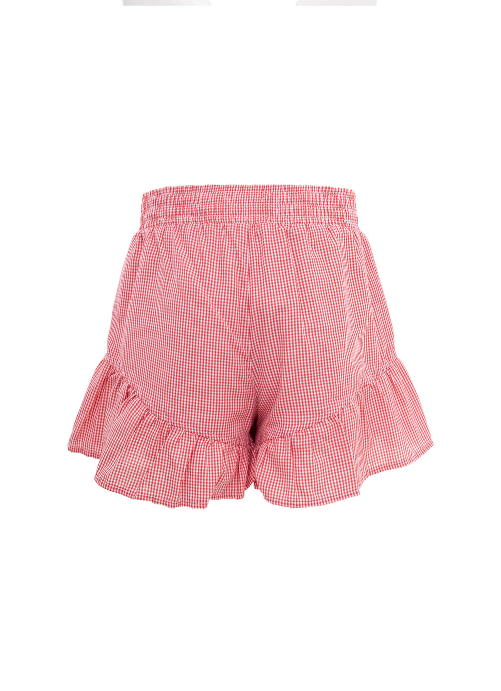 Short Algodão Xadrez Cereja Resort