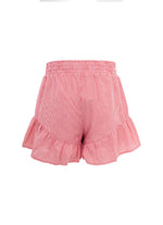 Short Algodão Xadrez Cereja Resort