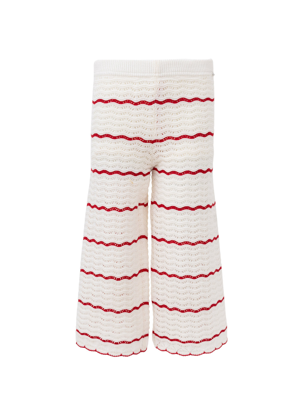 Calça Pantacourt Tricot Renda Resort