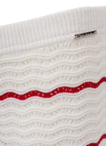 Calça Pantacourt Tricot Renda Resort