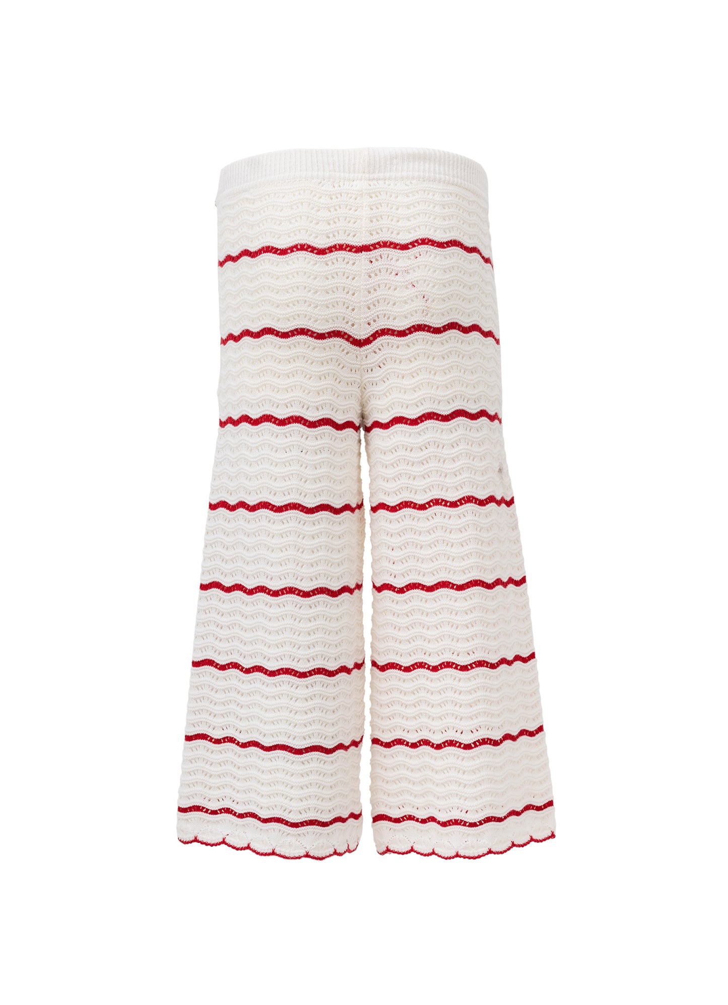 Calça Pantacourt Tricot Renda Resort