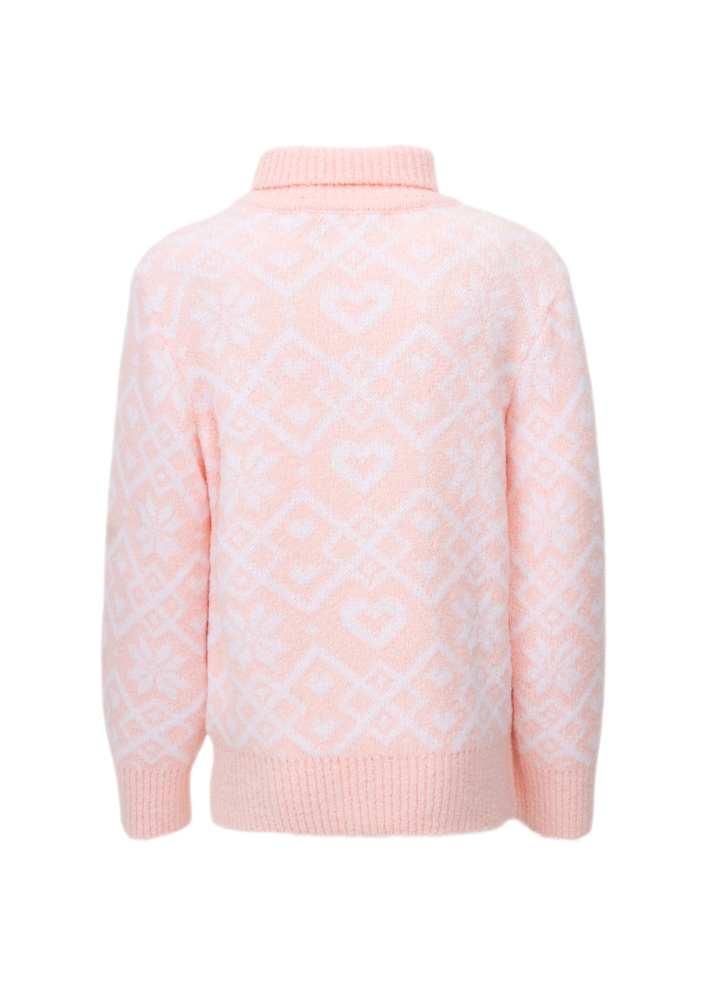Blusa Tricot Jacquard Floco E Coração Après-Ski
