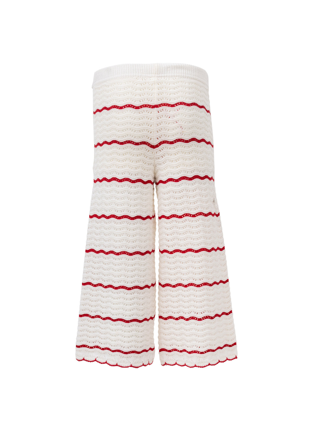 Calça Pantacourt Tricot Renda Resort