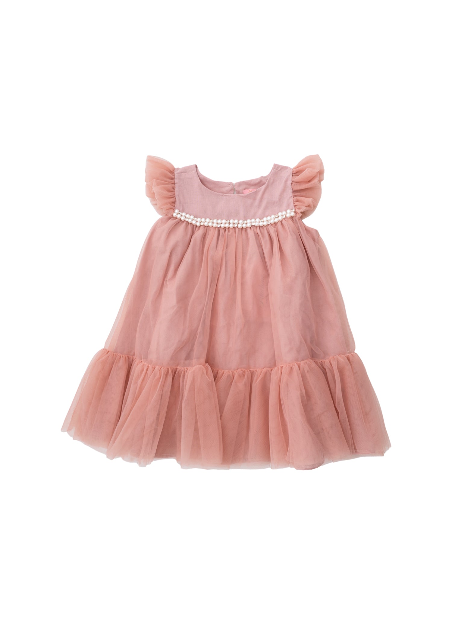 Vestido Tule Princesa Bordados Pérolas e Cristais