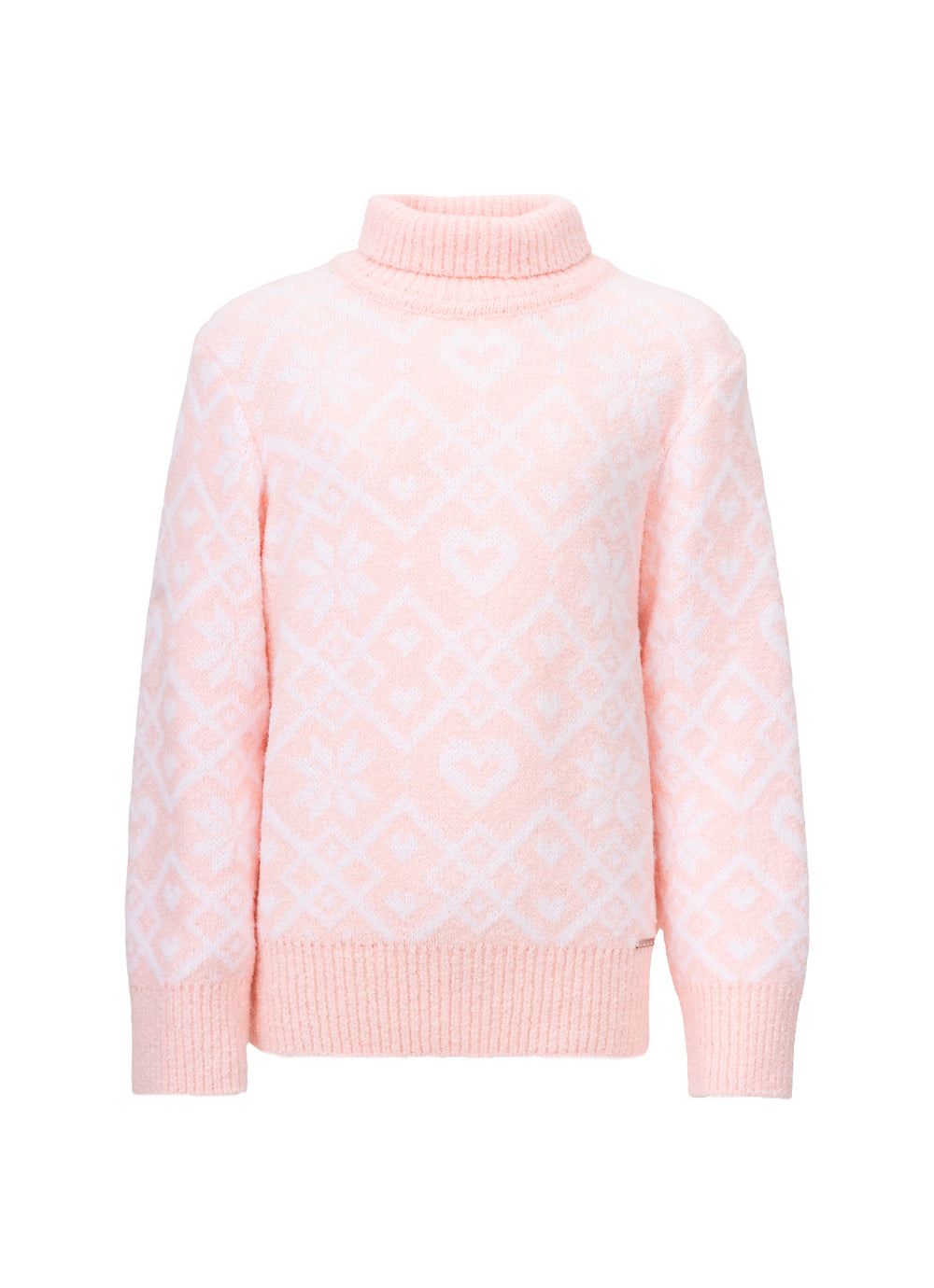 Blusa Tricot Jacquard Floco E Coração Après-Ski