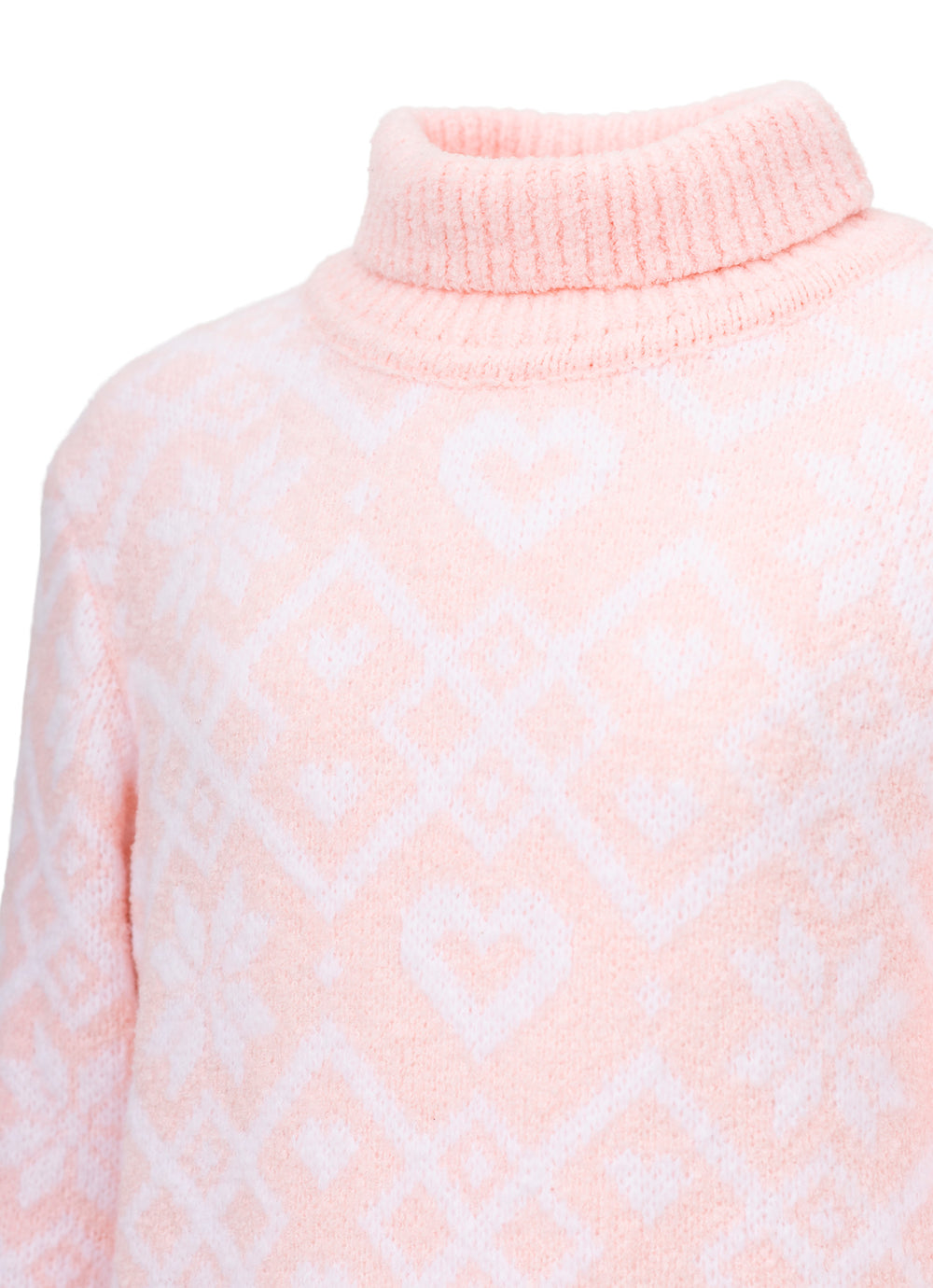 Blusa Tricot Jacquard Floco E Coração Après-Ski