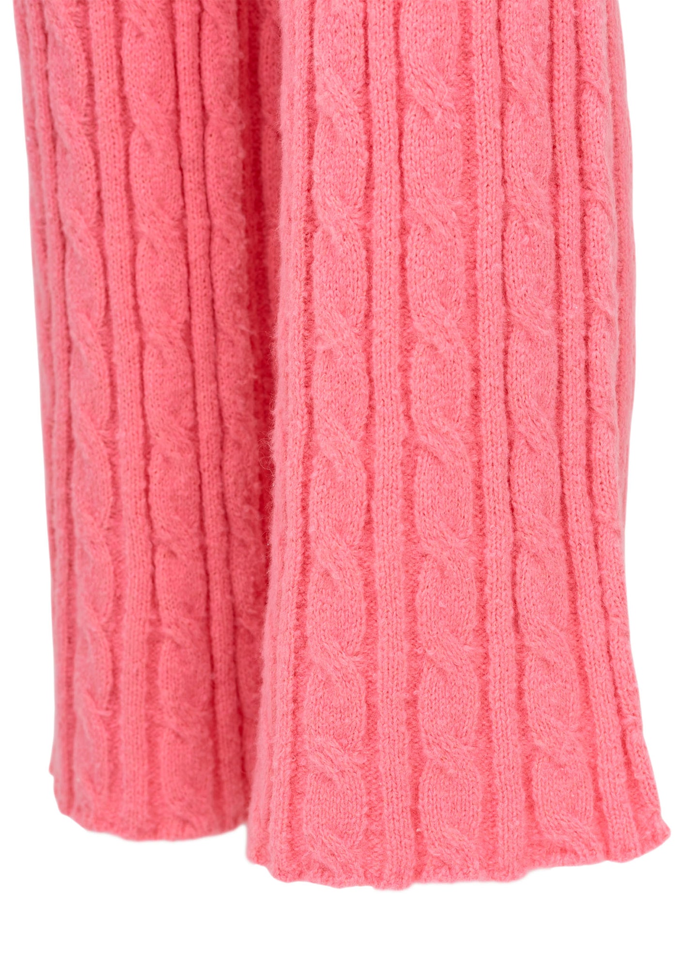 Calça Reta Tricot Tranças Après-Ski