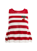 Regata Tricot Babado Cereja  Resort