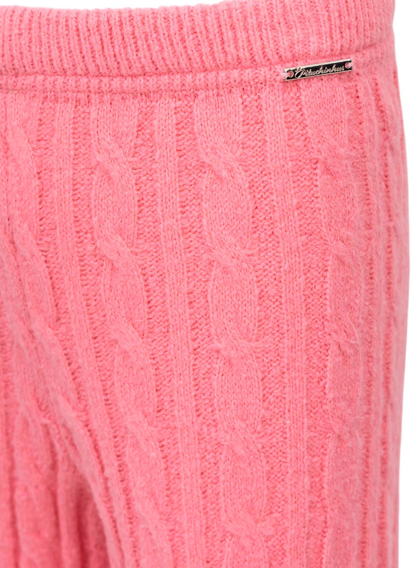 Calça Reta Tricot Tranças Après-Ski