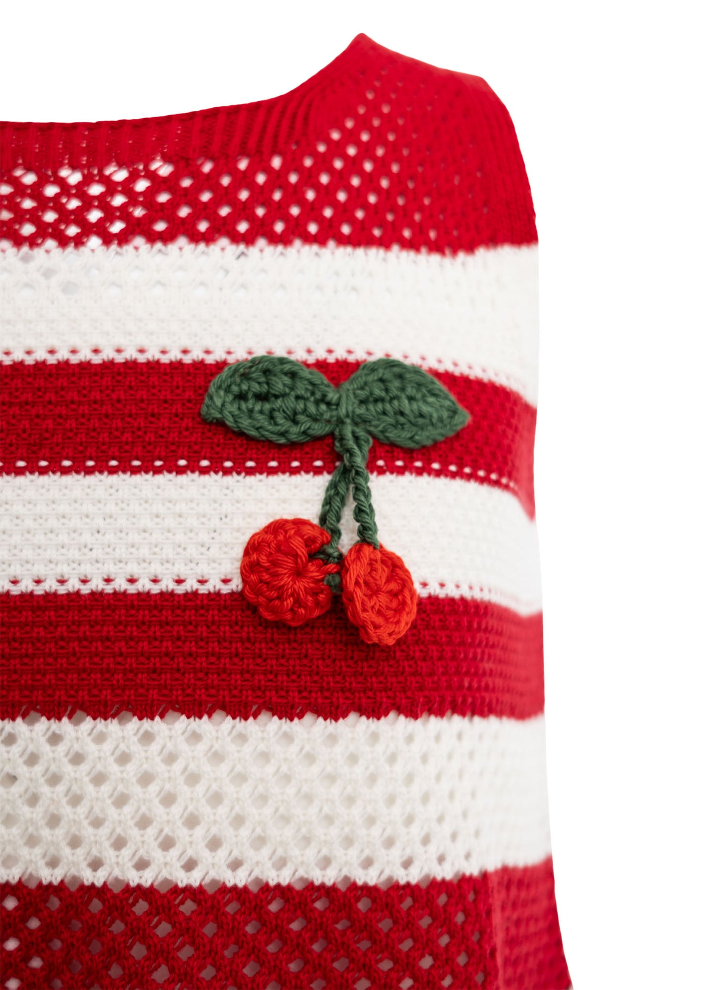 Regata Tricot Babado Cereja  Resort