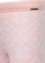 Calça Reta Tricot Jacquard Après-Ski