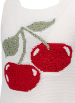 Regata Tricot Maxi Cereja Cristais Resort