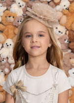 Arco Maxi Flor Tule Pérolas