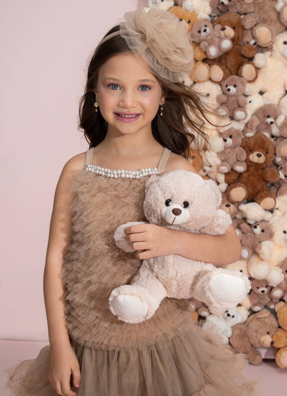 Conjunto Festa Blusa Ribana e Saia Short Tule