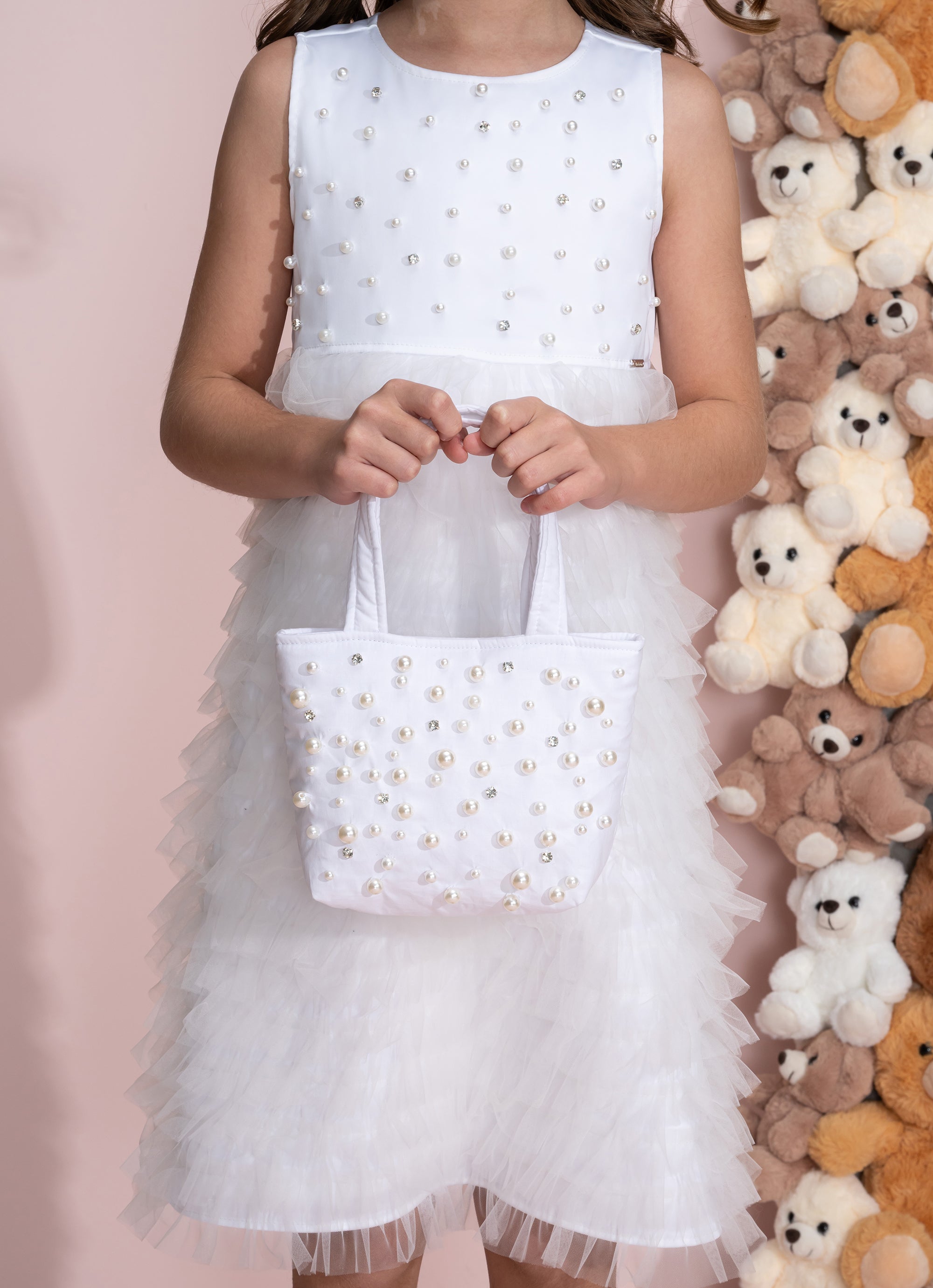 Bolsa Festa Puffer Tricoline Bordados