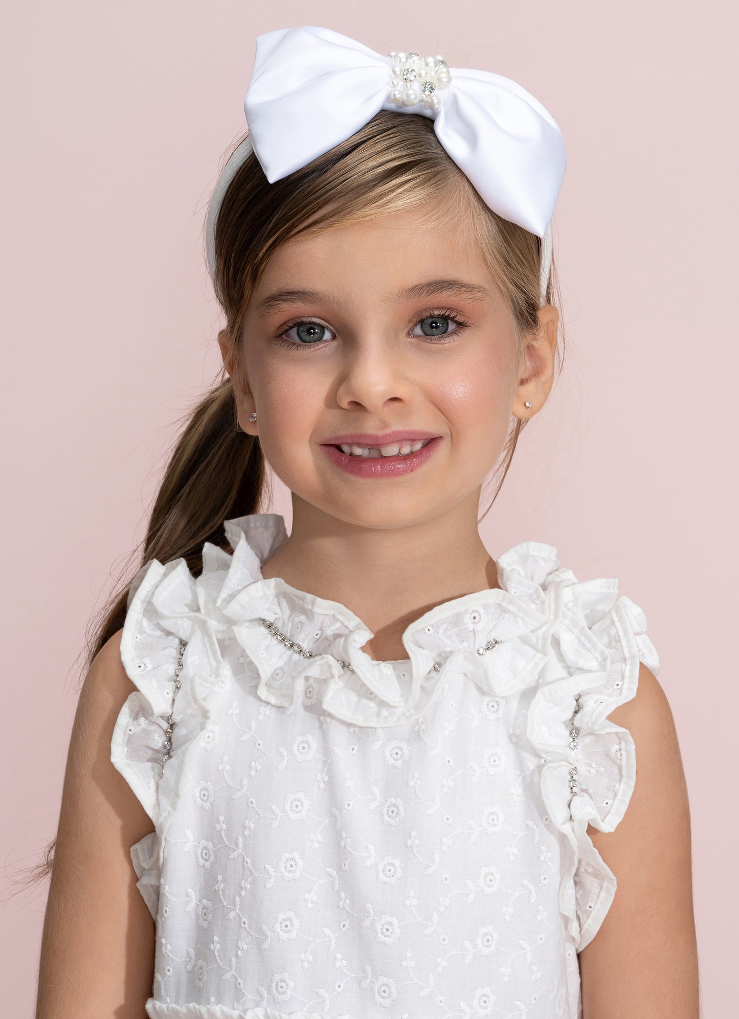 Vestido Festa  Broderi Babados Cristal