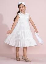 Vestido Festa  Broderi Babados Cristal