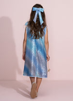 Vestido Festa Paetê Com Presilha Laço