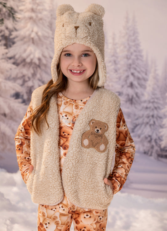 Colete Pele Carneirinho Aprés-Ski