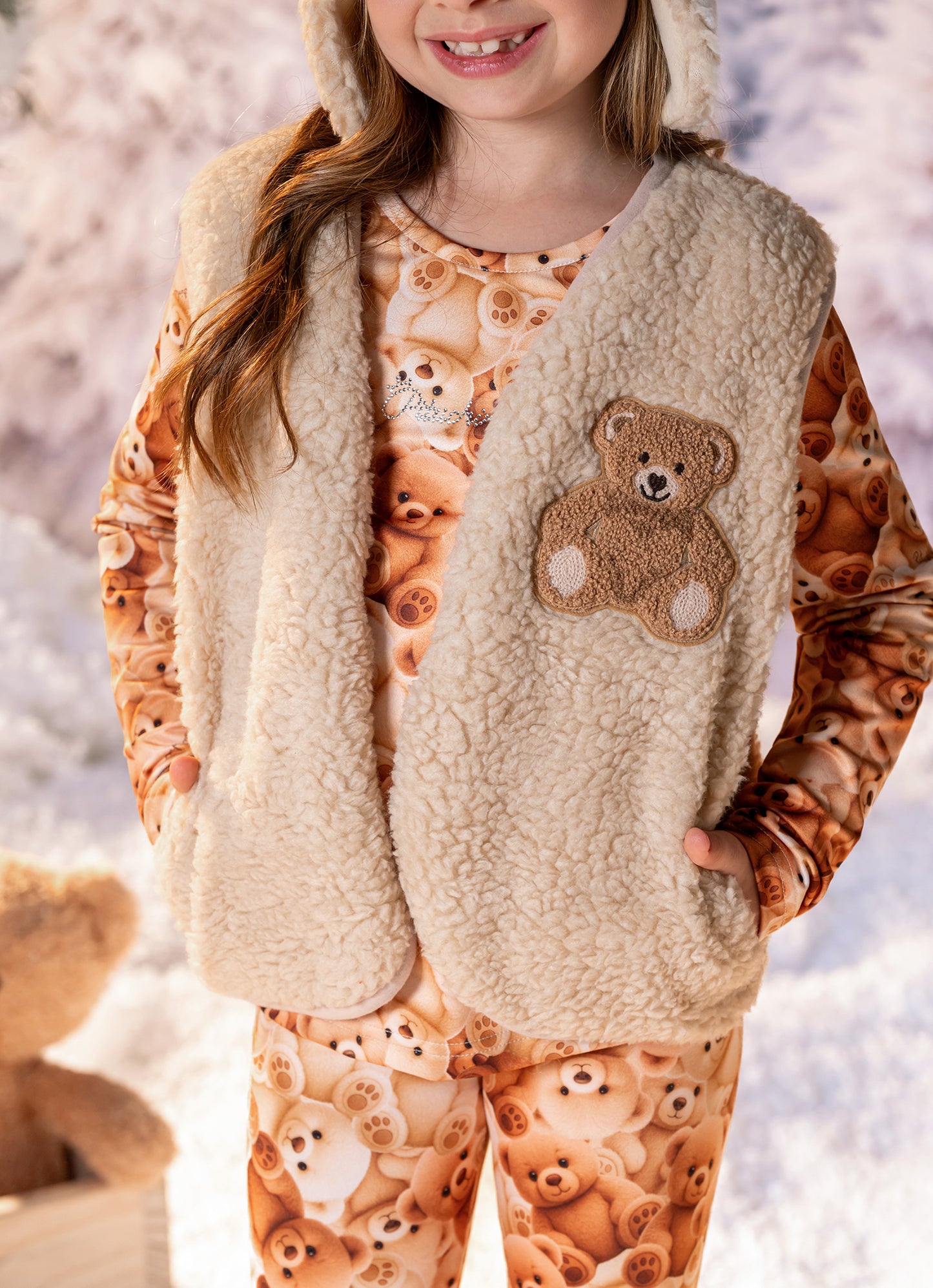 Colete Pele Carneirinho Aprés-Ski