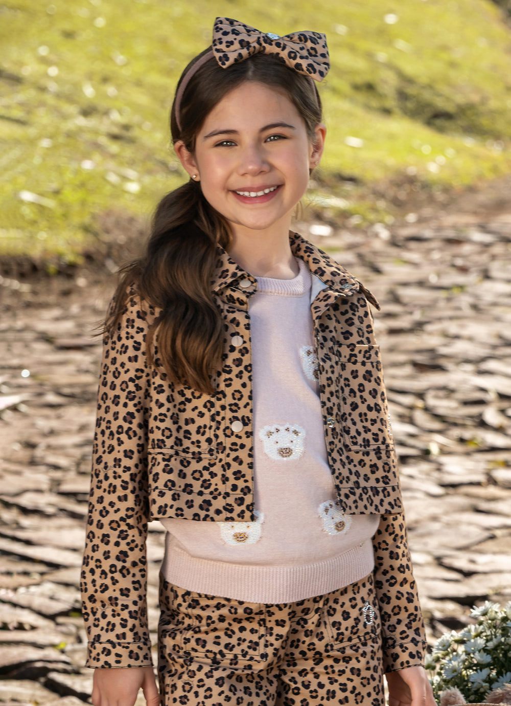 Jaqueta Sarja Estampa Onçinha