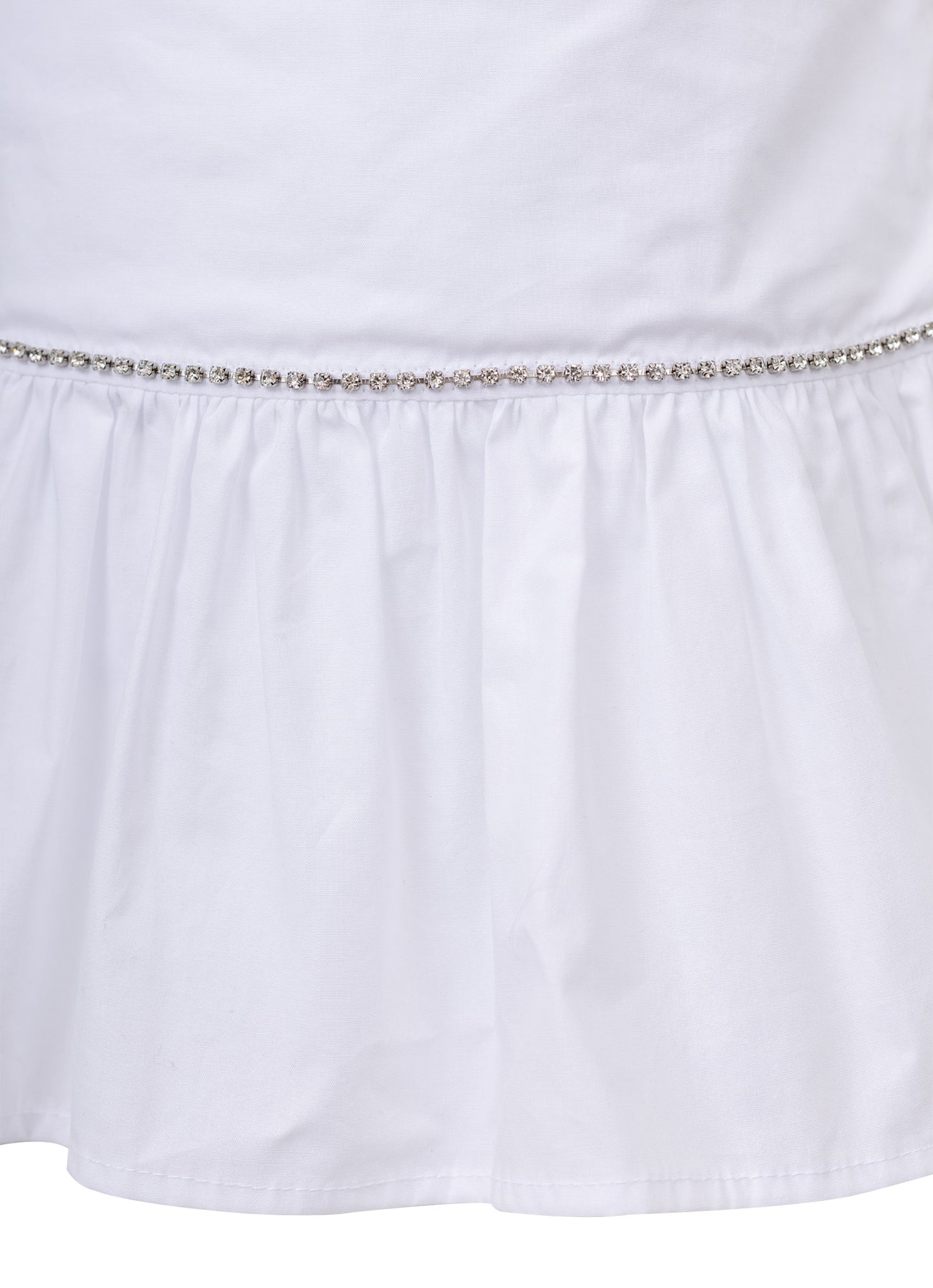 Conjunto Festa Blusa e Saia Short Tricoline