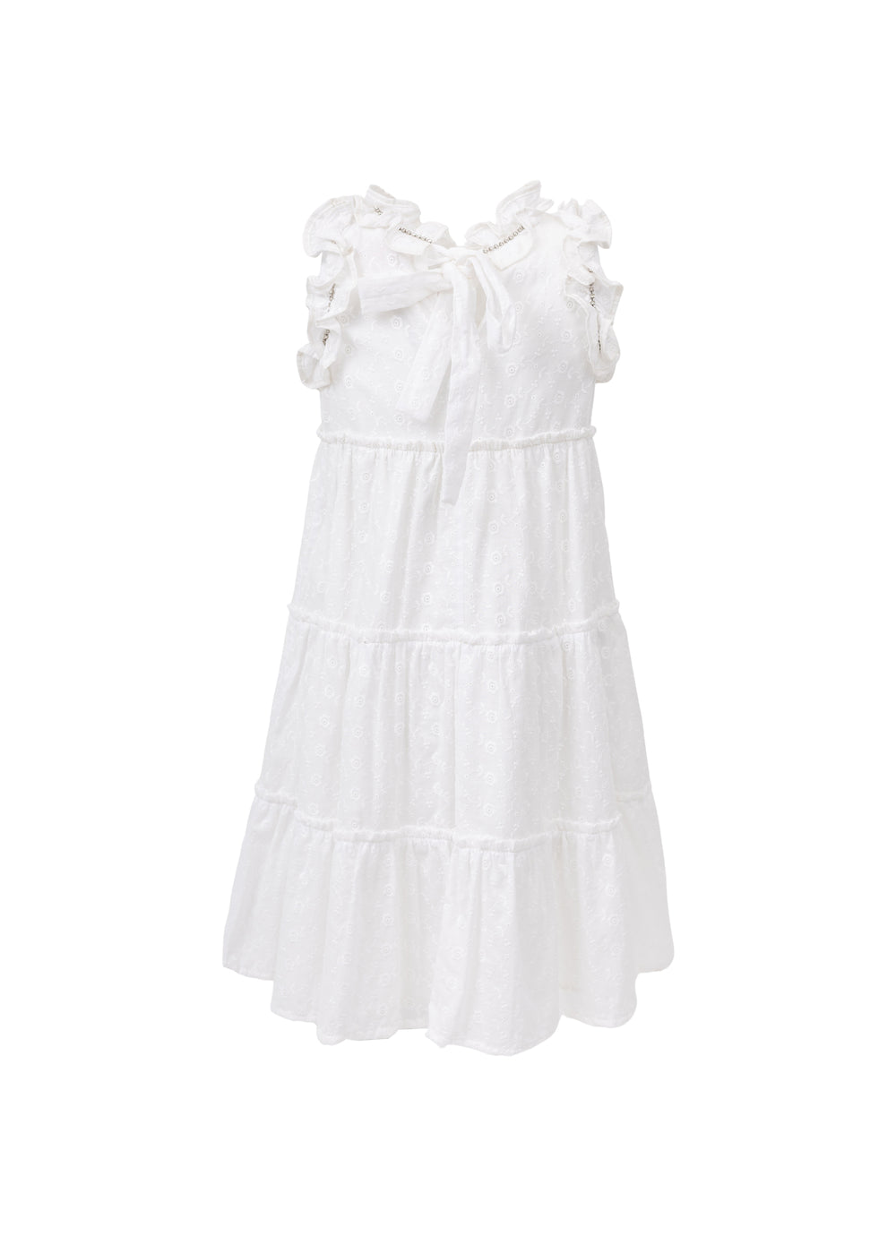 Vestido Festa  Broderi Babados Cristal