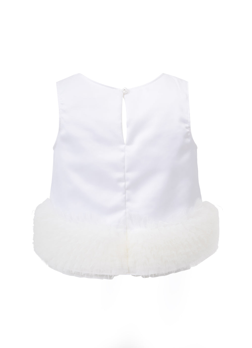 Conjunto Festa Regata e Saia Short Cetim e Tule