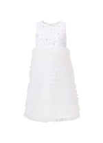 Vestido Festa Cetim Babadinhos Tule