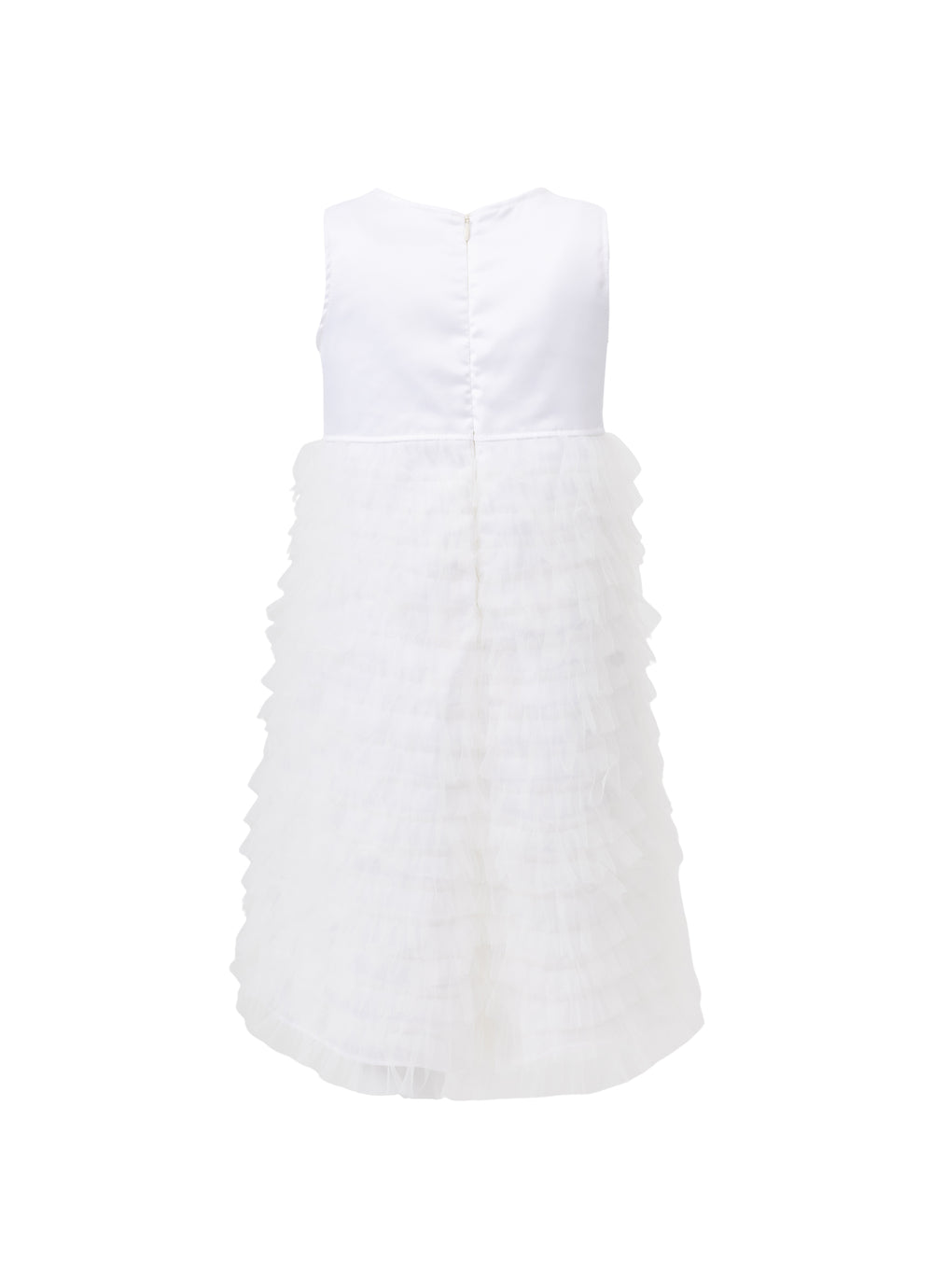 Vestido Festa Cetim Babadinhos Tule