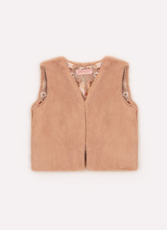 Colete Cropped Pele Fake Colete Cropped Pele Fake