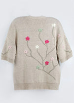 Casaco Tricot Bordados