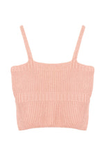 Blusa Alça Cropped Tricot Canelado