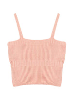 Blusa Alça Cropped Tricot Canelado