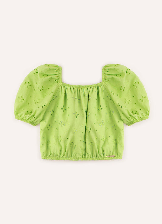 Blusa Cropped Broderi