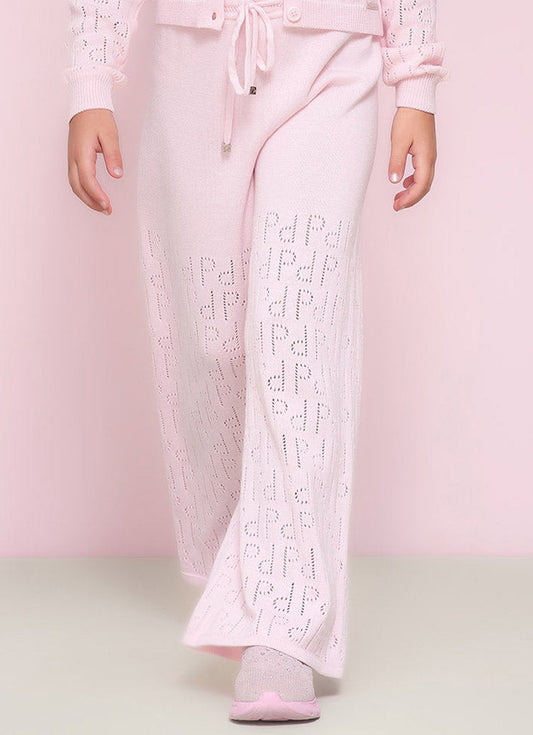 Calça Wide Leg Tricot