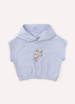 Blusa Cropped Moletom Bordados