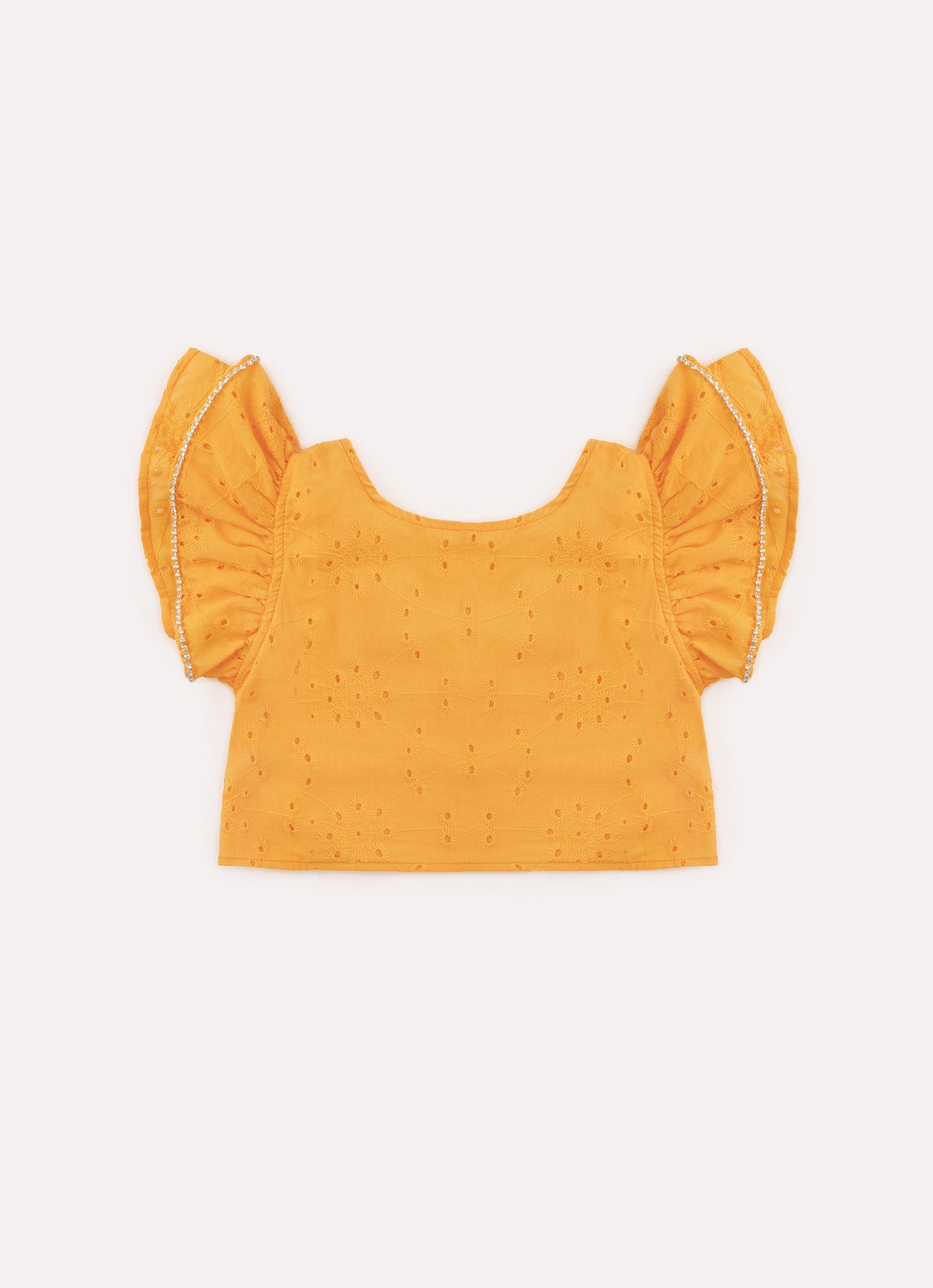 Blusa Alça Cropped Broderi