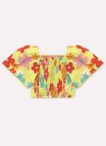 Blusa Cropped Tricoline