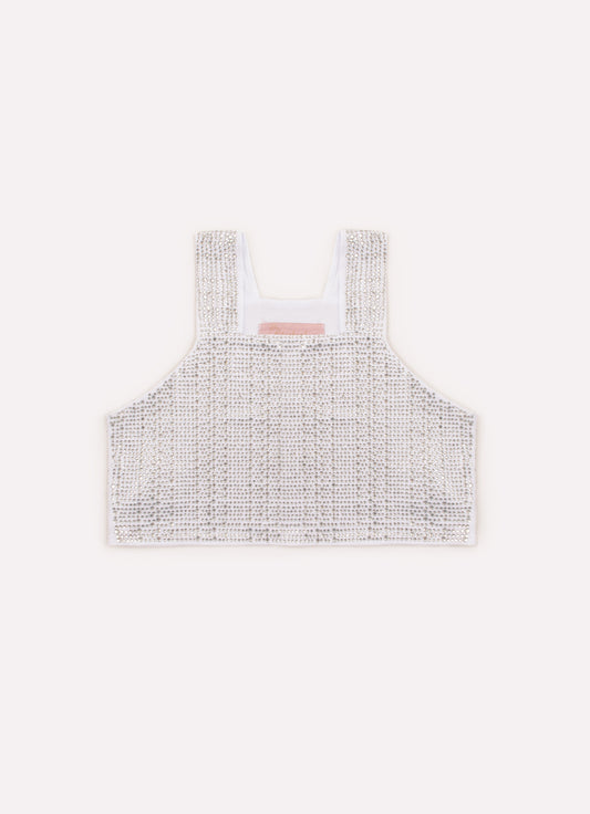 Blusa Cropped Cotton Cristais