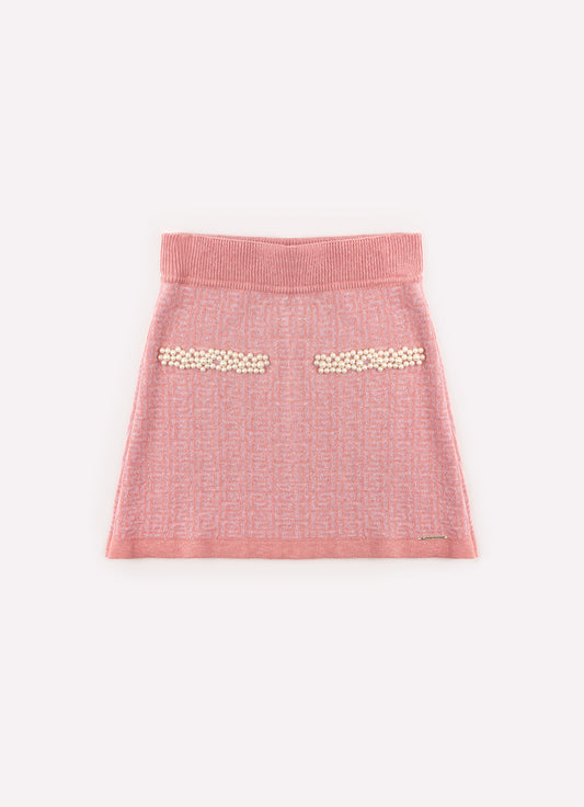 Saia Tricot Bordados