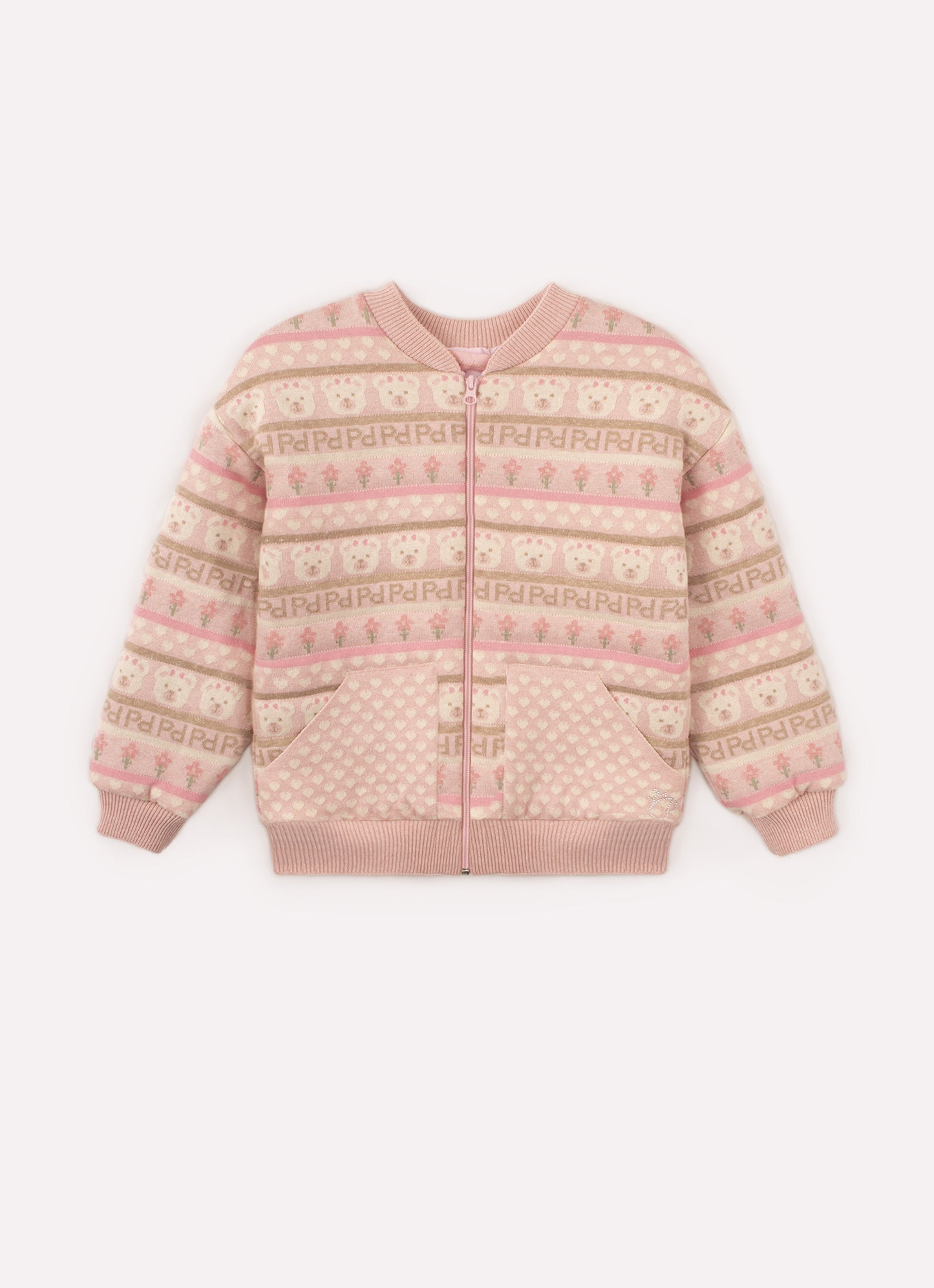 Jaqueta Puffer Tricot