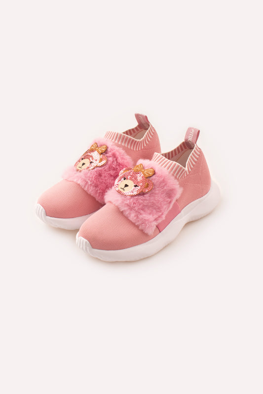 Tênis Knit Pele Fake