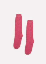 Meia Tricot Monogramas Vazados
