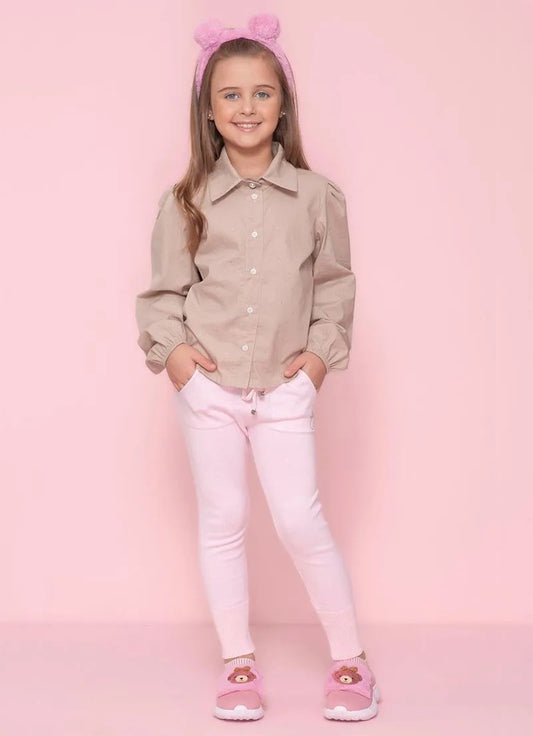 Camisa Tricoline Cristais
