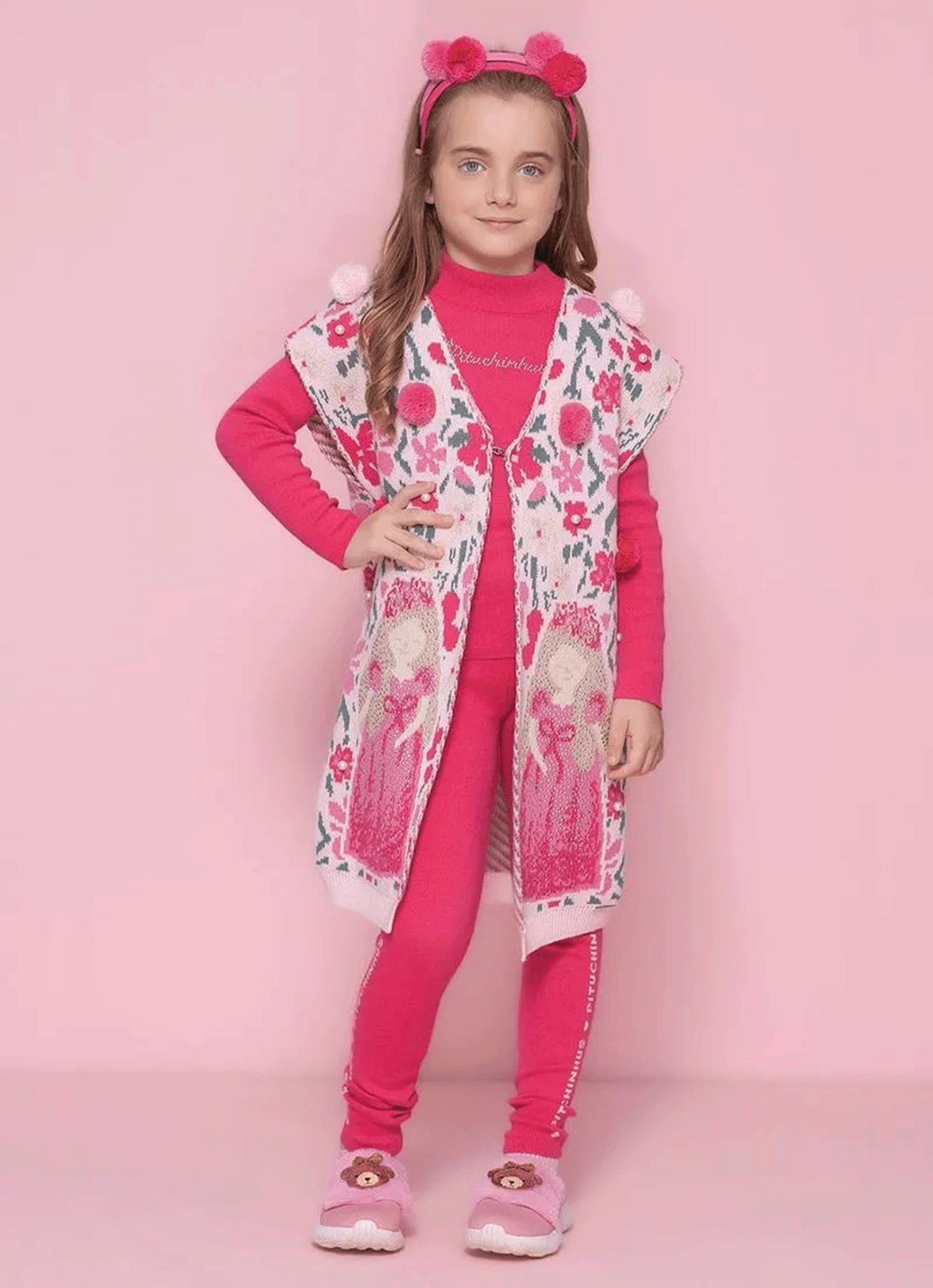 Colete Tricot Pompom